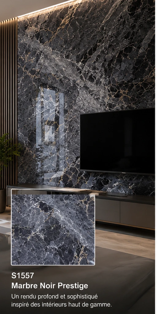 Panneau PVC Gris bleuté